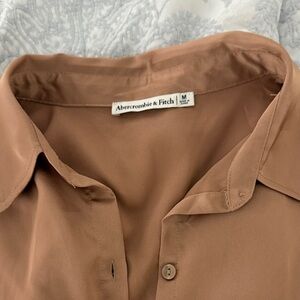 Abercrombie & Fitch Silky Button Up Top